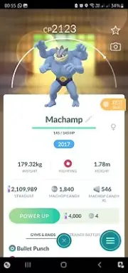 Machamp ( Caught In 2017 ) Pokemon Trade Go