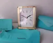Tiffany & Co Portfolio 2100 Quartz Desk Clock Made in Germany TIFFANY BAG & BOX
