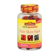 Adult Gummies Hair, Skin & Nails 90 Gummies By Nature Made