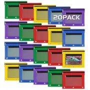 20 Pack Pencil Pouch for 3 Ring Binder bulk Binder Pencil Pouch with Zipper, ...