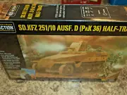 Sd.Kfz 251/10 ausf D Pak 36 Half Track German Bolt Action WWII Warlord Model New