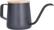 Stainless Steel Pour Over Coffee Kettle with Narrow Spout Lid Manual Drip Coffee Maker Pot for Brewing