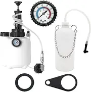 Brake Bleeder Bottle - 3L Oil Change Brake System Bleeding Tools | 4 Adapters Attached Single-Person Automotive Maintenance Gear for Beginners and Professionals