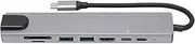 8 in 1 Expansion Dock, Type C Docking Hub USB Docking Station Multiple USB Port Multiport Adapter for Data Transfer