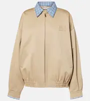 [Miu Miu] Miu Miu Checked cotton jacket AU 14 beige
