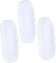 [BESPORTBLE] 3Pcs Frosted Glasses Storage Cases Simple Transparent Eyeglass Boxes Lightweight Protective Eyewear Holders for Organization