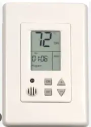 FMT-24-SUPER-PROG 24VAC, flush-mount thermostat,with 5-1-1, Cooling/Heating