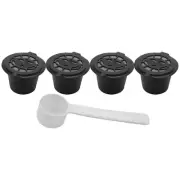 4x Refillable Reusable Coffee Pods For Machines Spoon L7P2