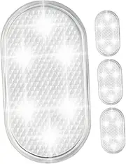 CHILDWEET 4pcs Rechargeable LED Car Interior Lights Touch Control Ambient Lighting for Cars Portable Multi Color Atmosphere Decoration Emergency Reading Light for Vehicle