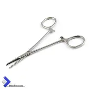 MICRO HALSTED CLAMP KOCHER LOCKING FORCEPS 5'' 1x2 STRAIGHT HEMOSTAT LAB PLIERS