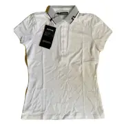J Lindeberg Women's Eivy Golf Polo GWJT04629 0000 White Small NEW NWT