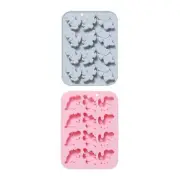 3Pcs Dinosaur Silicone Molds Chocolate Candy Mold for Diy Dessert Ice Block Mold