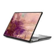 MacBook Pro 16-inch (M1 - M4) Impact Case CARNIVAL DREAMS 4 Girly Pastel Blush Pink Eggplant Purple Rust Brown Abstract Watercolor Painting Spring Rain Clouds Pretty Storm Sky Swirls Drip Whimsical Chic Feminine Lovely
