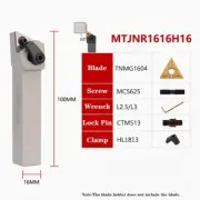 1P MTJNR1616H16 CNC Lathe tools turning tool holder White for TNMG1604 Inserts