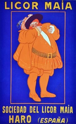 Sociedad del licor maia Haro Ad Decorative Poster. Home Graphic Art Design. 3909