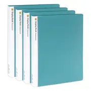 4PK Marbig 40-Pocket Non-Refillable Document/File Holder Display Book - Green