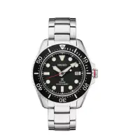 New Seiko Prospex Solar Dive Sapphire Crystal Black Dial Men's Watch SNE589