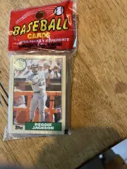 Reggie Jackson & Tom Brunansky Showing Rare Oddball Baseball Card Pack (OB-10)