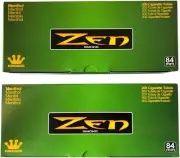 Zen Menthol King Size Cigarette Tubes ? 2 pack, 400 Tubes Total