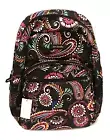 VERA BRADLEY Lighten Up Essential Backpack Bandana Swirl Pattern Computer Bag