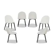 Londyn Dining Chairs - Cream Boucle Set of Six Bundle