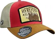 [RANCH & CORRAL] Hereford Cattle Farm Cap, Black, 3-5 3/8