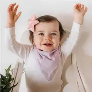 Snuggle Hunny Lilac Organic Dribble Bib