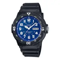在飛比找PChome24h購物優惠-CASIO潛水風DIVER LOOK指針錶-藍數字MRW-2