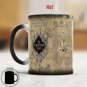 Light Magic Marauders Map 11oz Color Changing Mug Sensitive Ceramic Coffee Tea Mugs Cup Best Gift Fo