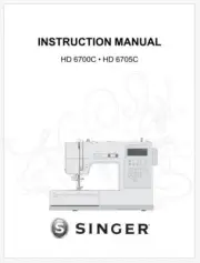 Singer Heavy Duty HD6700C and HD6705C Instruction Manual PDF on USB