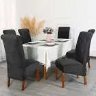 Stretch Large Chair Covers Dining Room Velvet Dining Chair Slipcover 1/4/6/8PCS