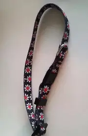 Yellow Dog Break Away Cat Collar ~ Black Daisy
