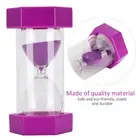 Portable Hourglass Home Office Sandglass Sand Clock Timer(Purple 10 Minutes) New