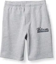 Volcom Boys Eastmont Fleece Sweat Short Color Gray Size L Style C1012130