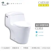 在飛比找蝦皮購物優惠-CAESAR 凱撒 C1353 省水單體馬桶 普級省水 SI