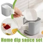 7Pcs/Set Reusable Dipping Dish Mini Sauce Cup Containers Kitchen Supplies