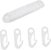 MERRYHAPY Flagpole Hardware 5pcs Flag Pole Rope Kit Snap Hook Attachment Nylon Flagpole Buckle