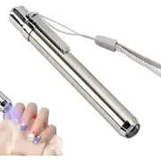 Steel Super Bright Mini Nail Lamp Flashlight Torch UV Nail Dryer UV LED Torches