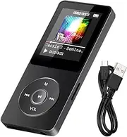 MP3 Player with Bluetooth 5.0, Portable HiFi Lossless Sound Music Player FM Radio