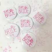 Team Bride Bridesmaid Badge | Bride Badge | Party Pin Buttons | Hen Night Favour