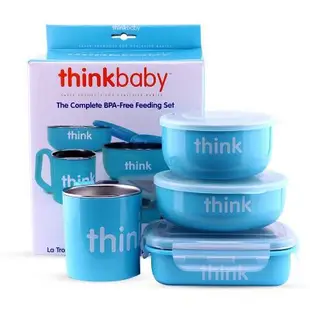現貨-美國Thinkbaby 304不鏽鋼環保兒童學習餐具組