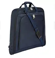 AMAZON BASICS PREMIUM GARMENT BAG, Navy Blue