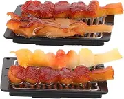 OFFIGAM BBQ Grill Toy for Boys and Girls Miniature Outdoor Grill Set Dollhouse Accessories