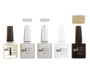 Gellaka 5-Piece Essential Gel Manicure Set with 1 Color - Gold Chick