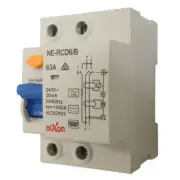 63AMP - RCD 2 Pole - 30mA - 10kA TYPE B