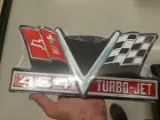 454 TURBO JET CORVETTE 10 BY 5 INCHES RAISED LETTERS MAN CAVE GARAGE