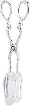 XIASABA Pointed Head Bread Tongs Cake Clamp Buffet Barbecue Salad Clips Kitchen Utensil Serving Baking Tools Zinc Alloy Silver 8 5x4 5in 112g Ergonomically Designed Vintage Style