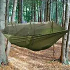 Double Person Hanging Hammock With Mosquito Net Camping Swing Bed Outdoor Travel