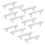 12pcs Stainless Steel Kitchen Cabinet Drawer T Bar Pull Handle 64mm Distance