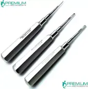Elevators Straight Tip 2mm 3mm 4mm Dental Extraction Surgicals Tools Set of 3